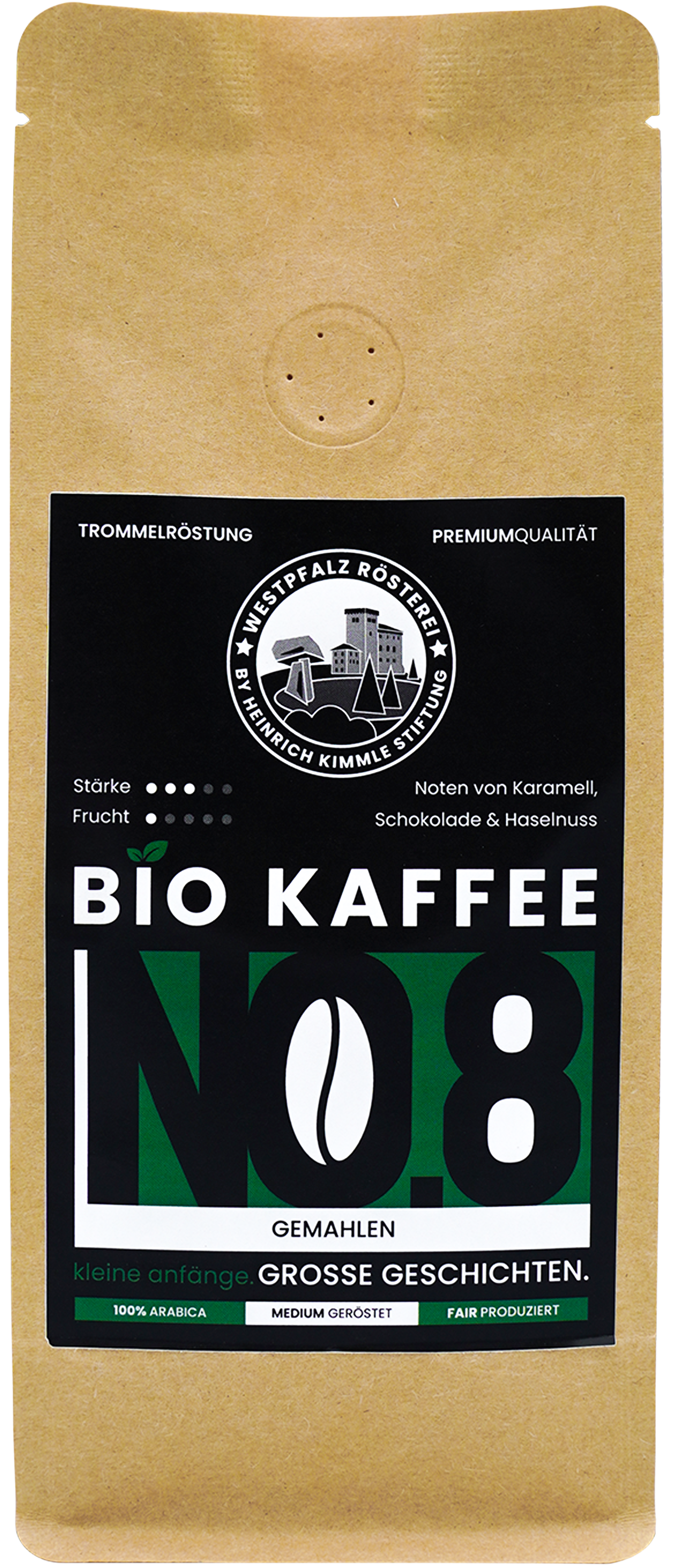 Kaffee NO. 8 Bio Kaffee, gemahlen