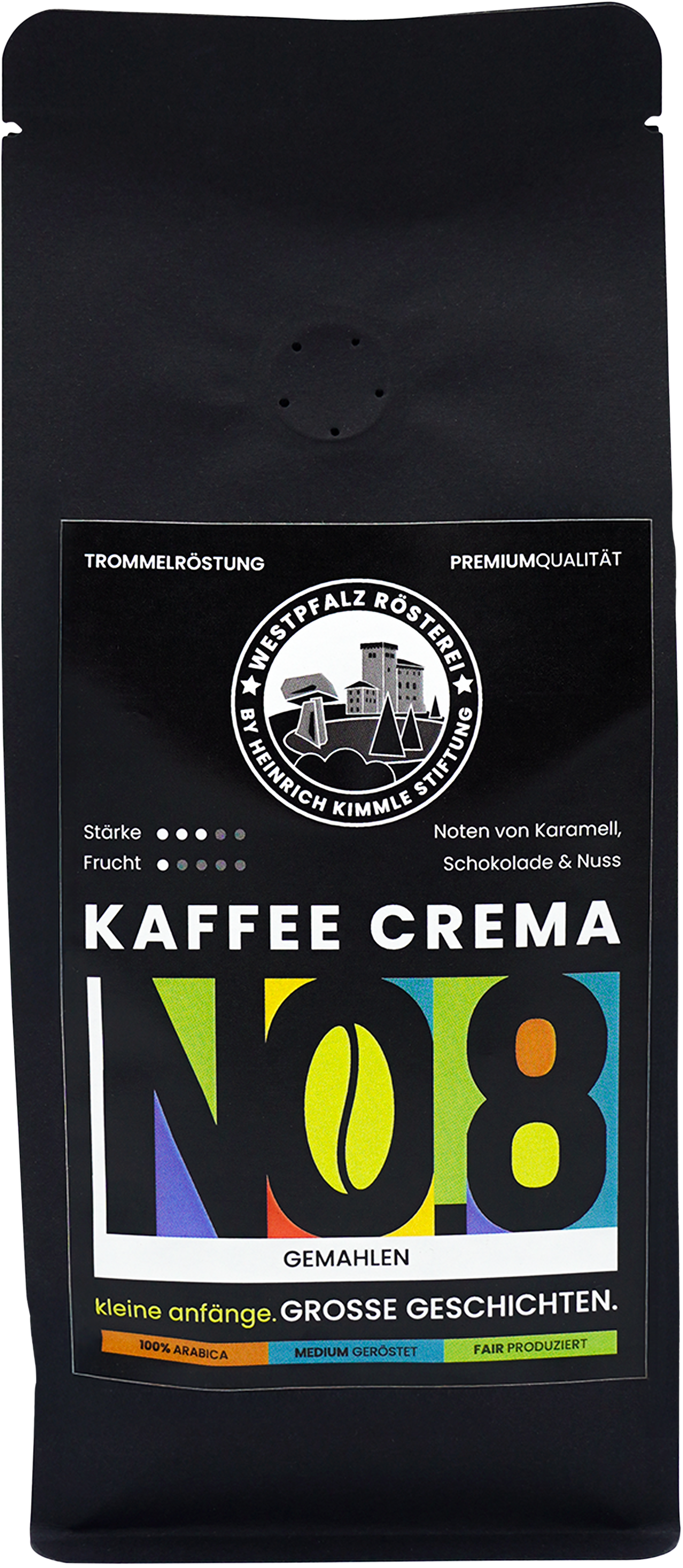 Kaffee NO. 8 Crema Filterkaffee, gemahlen