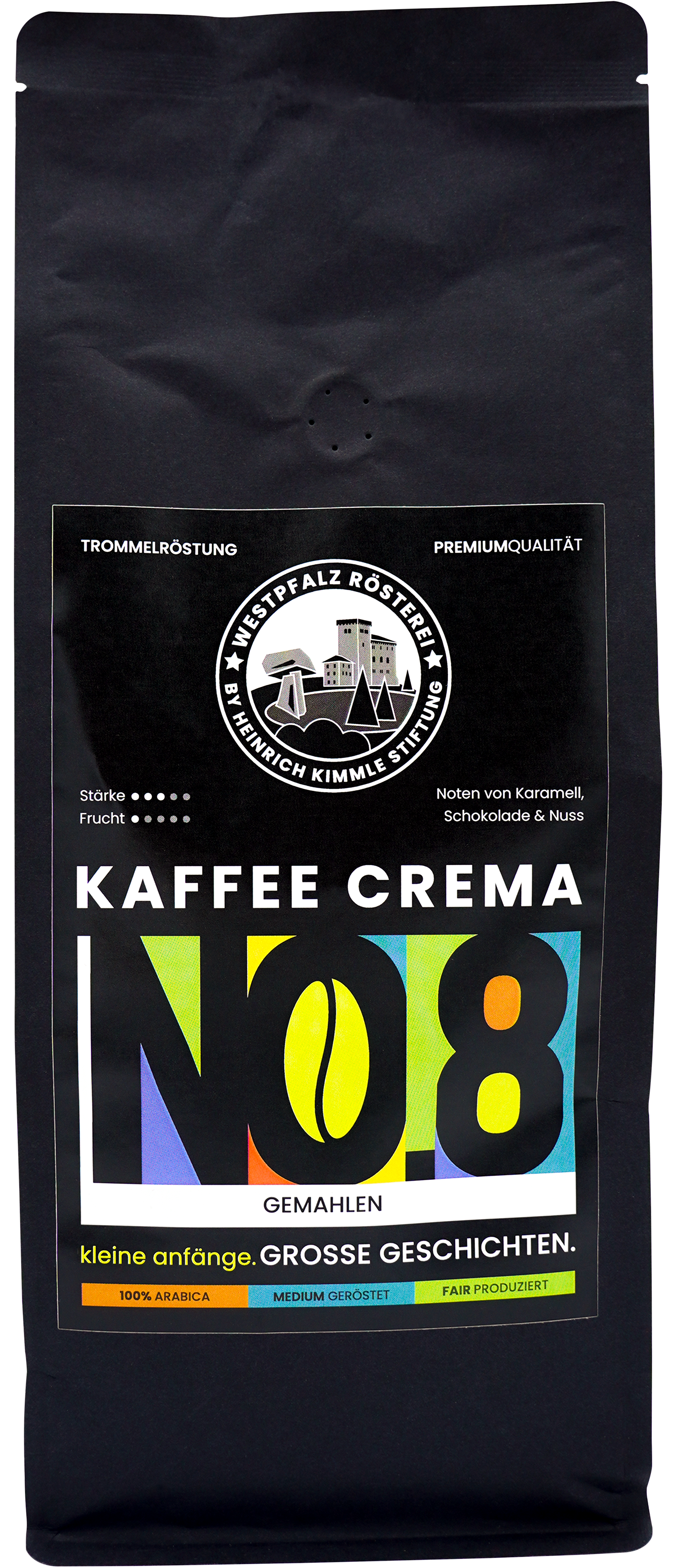 Kaffee NO. 8 Crema Filterkaffee, gemahlen