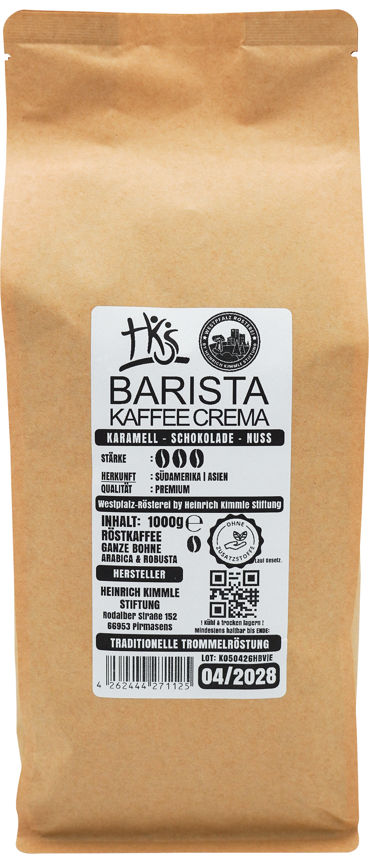 Barista Kaffee, ganze Bohnen