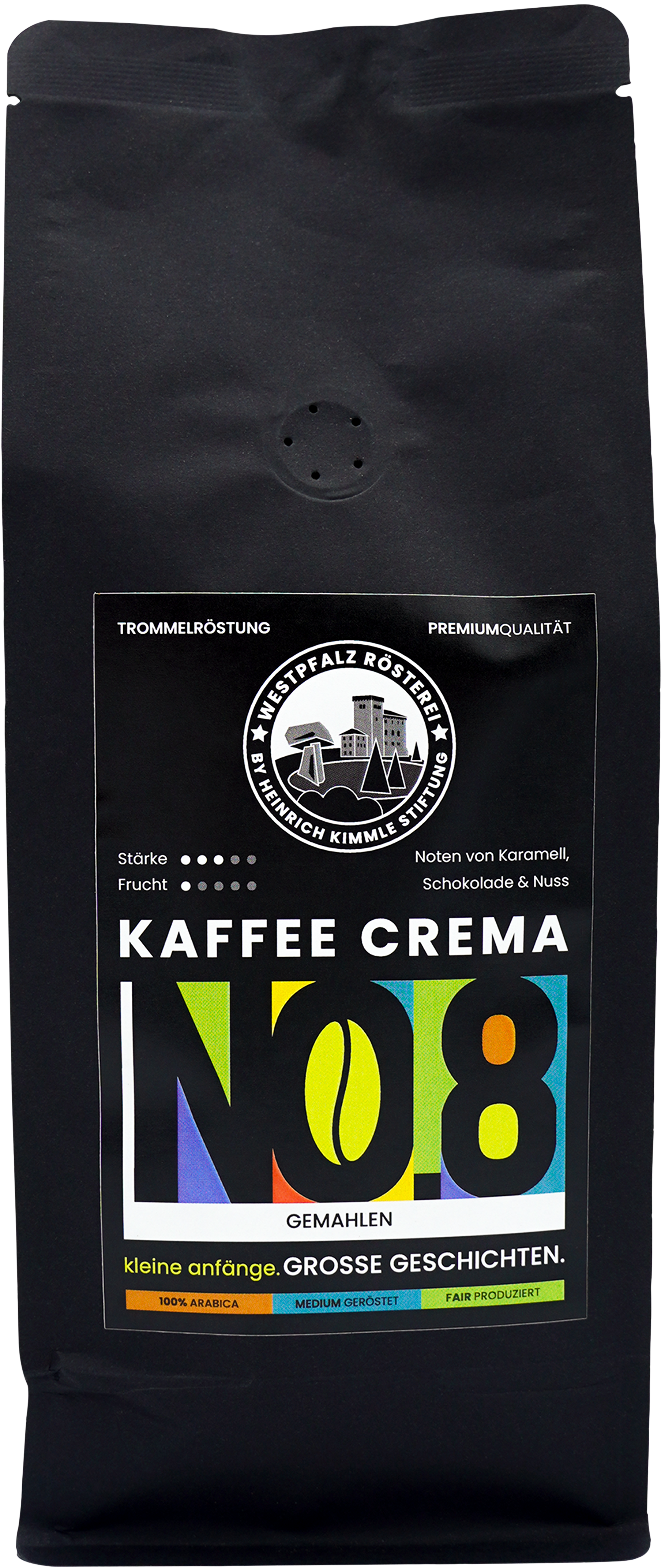 Kaffee NO. 8 Crema Filterkaffee, gemahlen